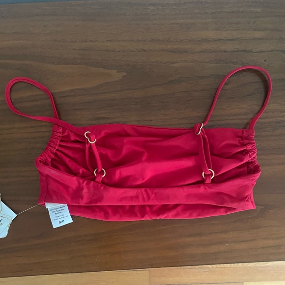 NWT L*Space Red Bikini Top - Picture 6 of 6